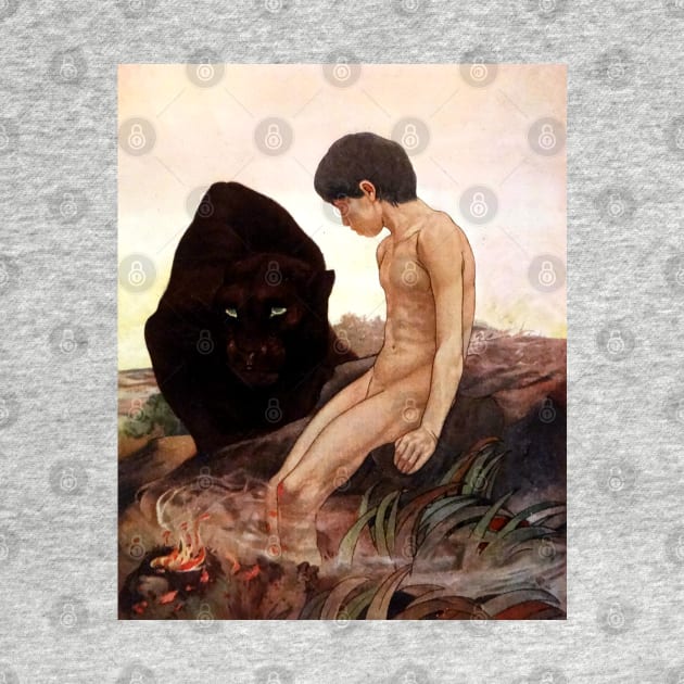 Jungle Book - Mowgli's Bagheera -Detmold Brothers by forgottenbeauty